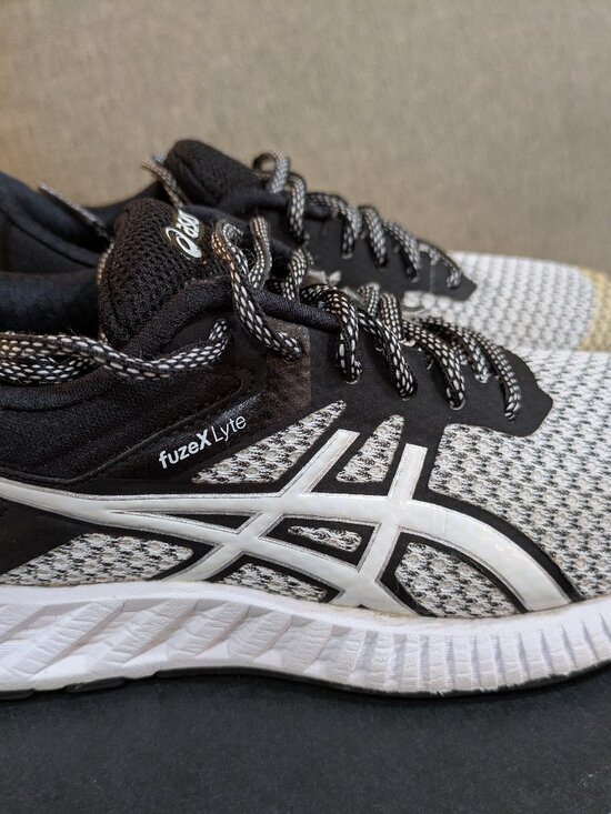 Asics Shoes - Asics Fuzex Lyte 2 Running Shoes Women Size 6 Sneakers T769N Black Gray Athletic